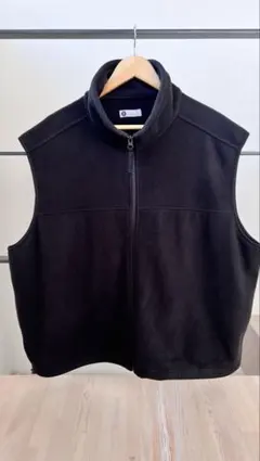 【美品】 info. BEAUTY&YOUTH フリース フルジップ ベスト 黒