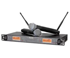 SHURE SLX ワイヤレスマイク 2本セット ラックマウントケース付 - メルカリ