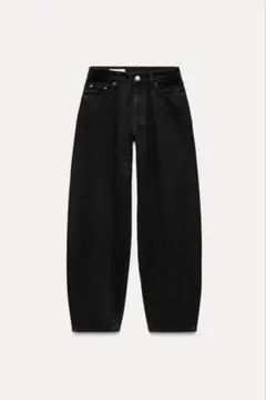 ZARA ザラ デニム 34 ミッドライズ バルーン デニムパンツ