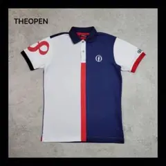 【美品】THEOPEN ゴルフ メンズポロシャツ Mサイズ