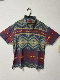 CHAPS 幾何学模様 ポロシャツ L