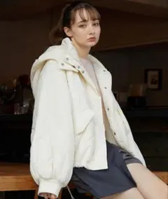 1／25まで値下げ　アルシーヴ　マルチＷＡＹダイヤキルト中綿ブルゾン