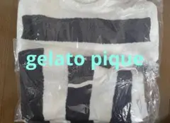 【ジェラートピケ】パウダー　ボーダールームウェア　上下セット　ネイビー