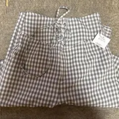 チェック柄リボン　パンツ　　新品 ナイスクラップ　NICE CLAUPのサムネイル