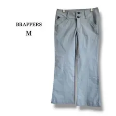 【BRAPPERS】ブラッパーズ　ブーツカットデニム 風フレアカットパンツ　青系のサムネイル
