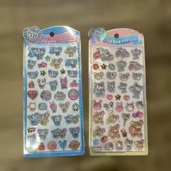 立体シール3Dシールエンジェルブルー２枚セット