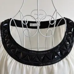 【美品】Cara ビジュー付きワンピース L レオパード 上品 大人のサムネイル