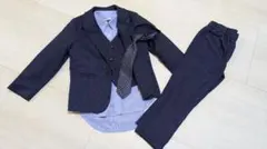 男の子 フォーマルスーツ 110cm ネイビー 卒園式 入学式 結婚式 発表会