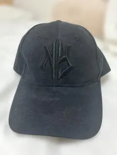 ブラック刺繍ロゴベースボールキャップ