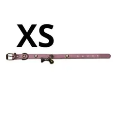 新品未使用NyyGlykys ペット用首輪 XSサイズ ピンク 骨型チャーム付きのサムネイル