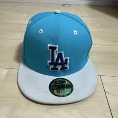 New Era 59FIFTY LAキャップ 7 3/8 水色