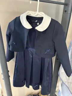 ネイビー ジャケット付きドレス式服