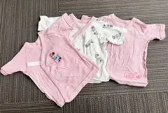 ミニーマウス柄 ベビー肌着3点セット 50cm