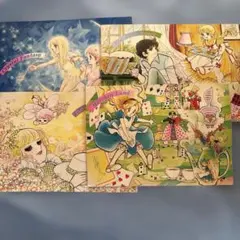 昭和レトロ いがらしゆみこ イラストカード 4枚セットのサムネイル