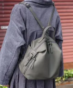 VitaFelice 本牛革2wayオーバルリュックサック