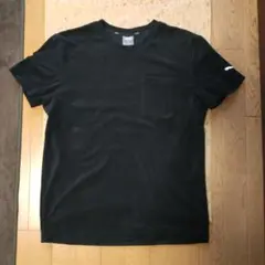 PUMA　プーマ　パイル半袖Tシャツ　ブラック　Lサイズ