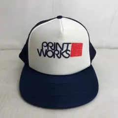 【USA古着】PRINT WORKS アメリカ企業 ビンテージ メッシュキャップのサムネイル