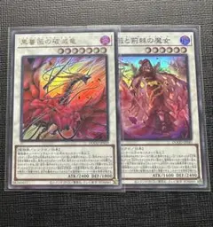 遊戯王 ブランブルローズドラゴン 黒薔薇の破滅竜 黒薔薇と荊棘の魔女