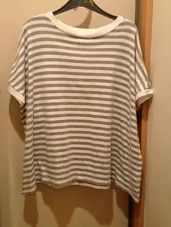 NARU FACTORY ボーダー カットソー 半袖