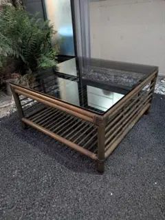 カサブランカ製　ラタン(籐)センターテーブル カサブランカ製 ラタン(籐)センターテーブル カサブランカ製