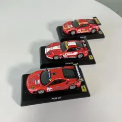 京商　1/64 フェラーリ 575GTC/F430GT/F430GT 3台セットのサムネイル