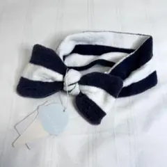 【タグ付き☆新品】GELATO PIQUE リボンヘアバンド ネイビー/ホワイト