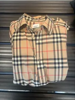 BURBERRY チェック柄 コットン長袖シャツ