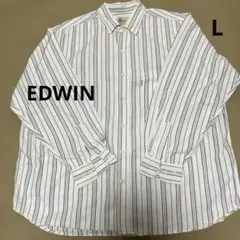 EDWIN　エドウィン　ストライプ　シャツ　カジュアルシャツ