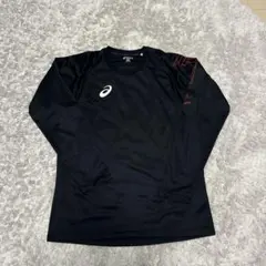 asics ブラック 長袖シャツ M