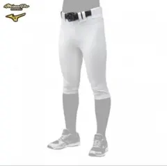 ミズノプロ　展示会限定　練習着ズボン　ショートフィット　マーク無し　白　L