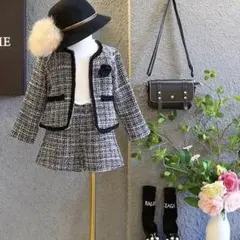 ツイードジャケット・ショートパンツ/2点セット