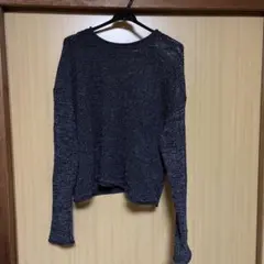 しまむら　透かし編み 長袖ニット