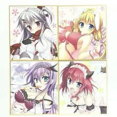 【未使用】PSVita 花咲ワークスプリング！ ミニ色紙 4枚セット