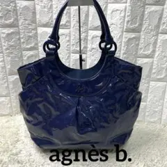 美品 ✨アニエスベー エナメルトートバッグ agnès b. A4収納可能