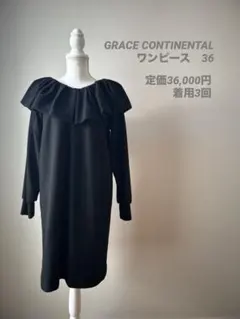 【グレースコンチネンタル】ニットワンピース　36