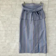 【センスオブプレイス】アーバンリサーチ M ストライプ タイトスカートa3973
