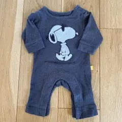 【美品】M&S スヌーピー プリントロンパース