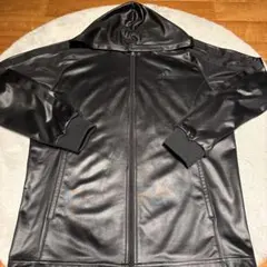 【美品】adidas Fake-Leather jacket メンズM相当のサムネイル