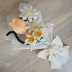 モールフラワー　枯れない花　ミニブーケ　オレンジ