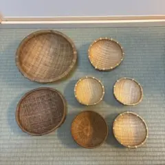 竹ざる　７個セット　いろいろ