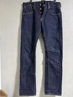 【美品】MARKAWARE マーカウエアデニムパンツ　Ｍ(2)赤耳濃紺セルビッチのサムネイル