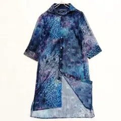 CIVARIZE シヴァーライズ 透けシフォンロングシャツ ワイヤー入りのサムネイル