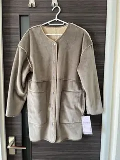 新品・未使用・タグ付き リバーシブル防風ベロアシャギー アウター