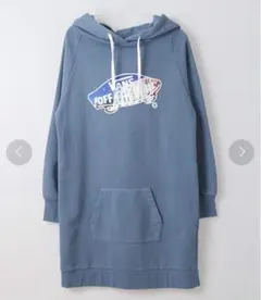 vans パーカー　ワンピース　ブルー　フリーサイズ