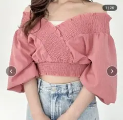 ヘザー Heather シャーリングクロスブラウス