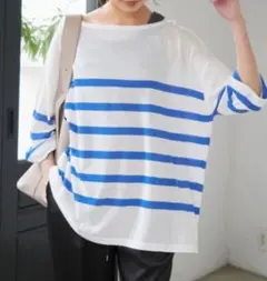 Spick & Span ボートネックシアールーズニットのサムネイル
