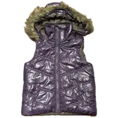 ファーダウンベスト　取り外し可能　y2k