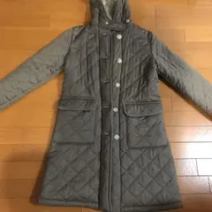 【MACKINTOSH】美品 ブラウン キルティング フード付き ロングコート