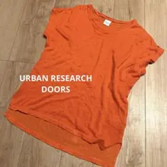 doors オレンジ　コットンリネンT