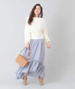 新品　31 ソン  ドゥ モード  アルパカ混リブ ボリュームスリーブPO